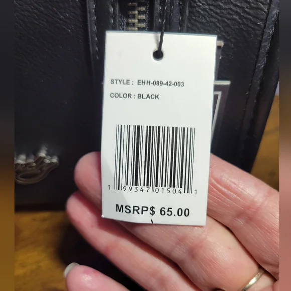 Ed Hardy women Black Satchel skull details - Picture 7 of 14